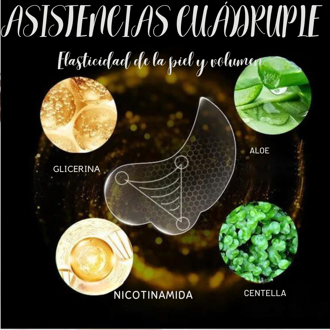 5 pares de adhesivos antiarrugas y antienvejecimiento