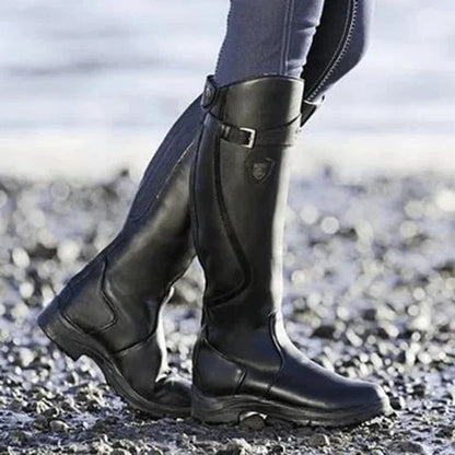 Botas Largas con cremallera estilo ecuestre - Leticia