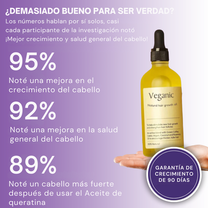 Aceite natural para el crecimiento del cabello