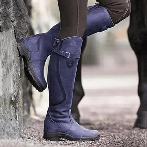 Botas Largas con cremallera estilo ecuestre - Leticia