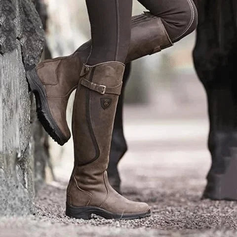 Botas Largas con cremallera estilo ecuestre - Leticia