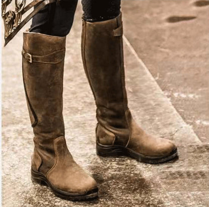 Botas Largas con cremallera estilo ecuestre - Leticia