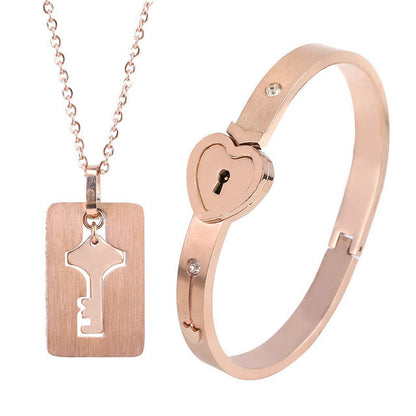 Oferta Especial -50% Pack de Pulsera y collar Love Lock💘