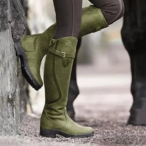 Botas Largas con cremallera estilo ecuestre - Leticia